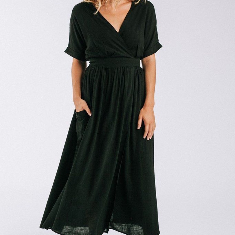 Clad and Cloth Wrap Dress